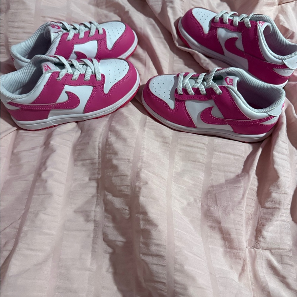 Nike Pink and White Athletic Shoes